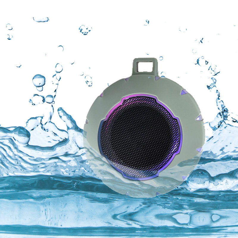 Portable Small Waterproof Dazzling Color Led Light Wireless Speaker