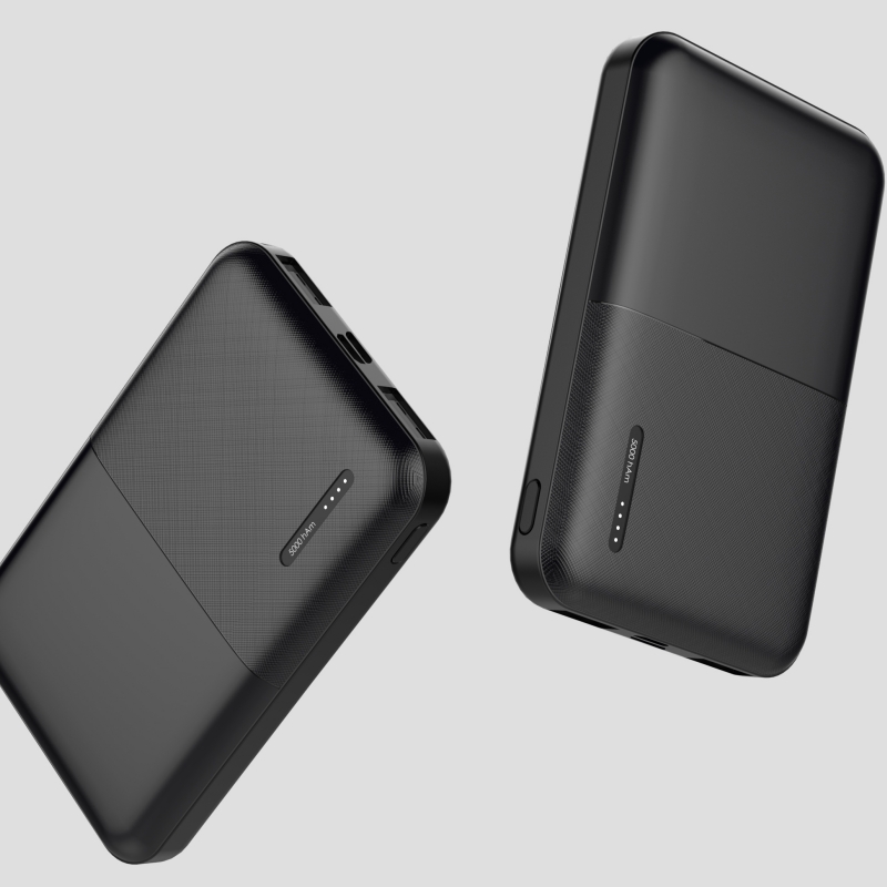 Dual Usb Output  Ultra Slim Mobile Phone 5000mah Power Bank