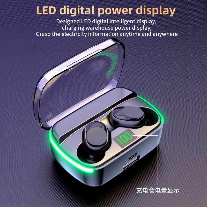 M60 True Wireless Bluetooth 5.3 Earphone Premium sound Touch Control Earbuds