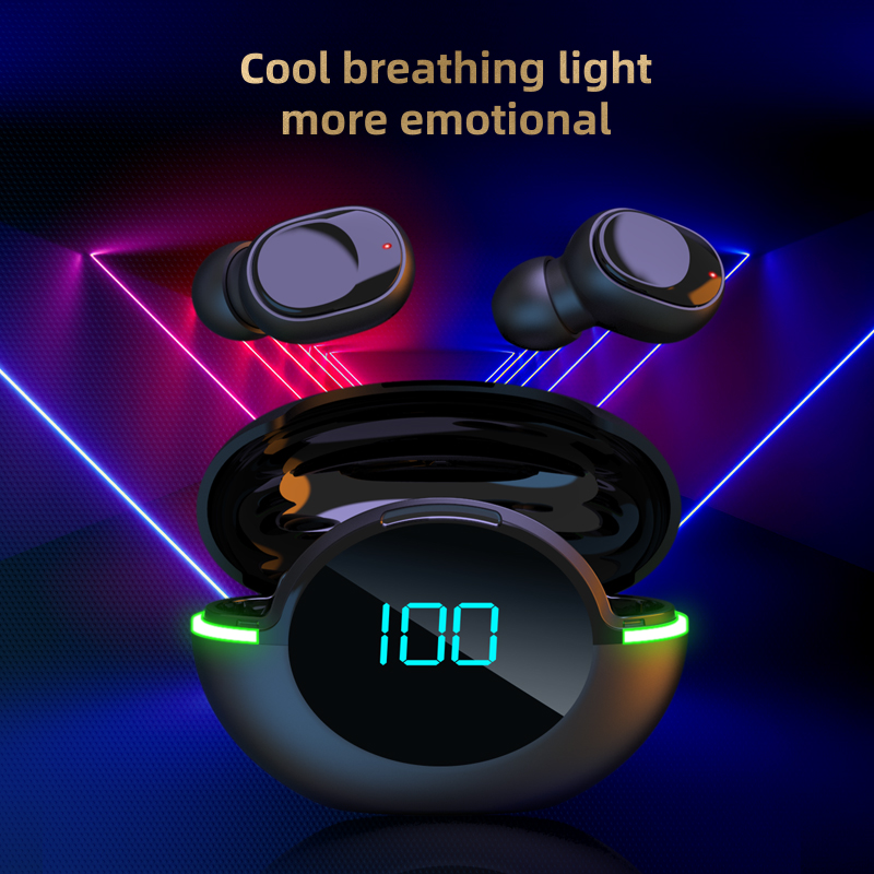 TWS Earphone HiFi Stereo Mini Led Wireless Earphone Y80