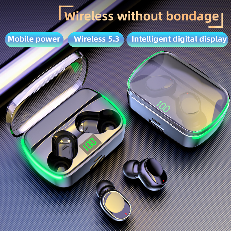 M60 True Wireless Bluetooth 5.3 Earphone Premium sound Touch Control Earbuds